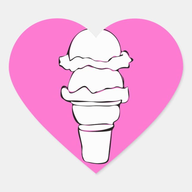 Sticker Cœur ice crececurs (Devant)