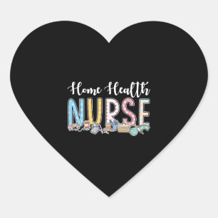 Sticker Cœur Idée cadeau de l'infirmière en santé à domicile