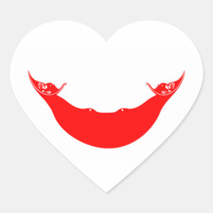 Sticker Cœur île de Pâques