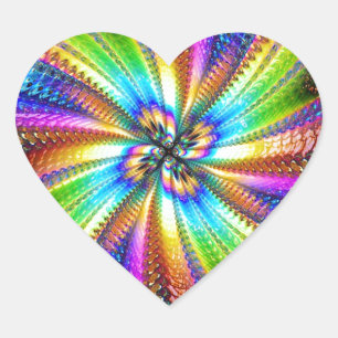 Sticker Cœur image prospère dans étoile