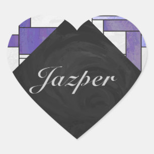 Sticker Cœur Impression blanc rose rose clair