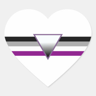Sticker Cœur Indicateur de fierté sexuelle