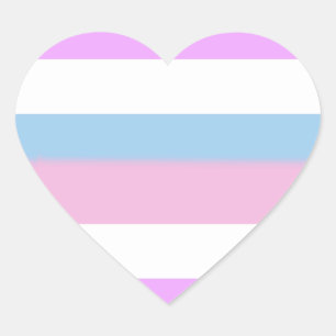Sticker Cœur Indicateur de la fierté intersexuelle