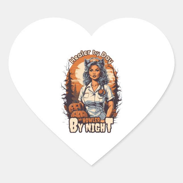 Sticker Cœur Infirmière amusante - Puns d'infirmières - Infirmi (Devant)