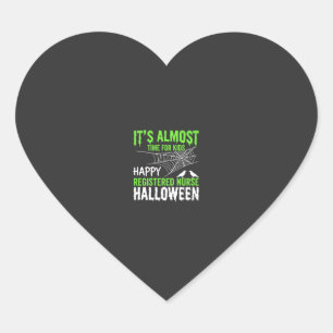 Sticker Cœur Infirmière diplômée Halloween Toile d'araignée et