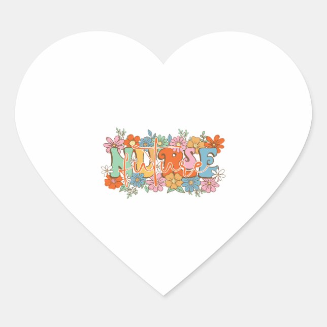 Sticker Cœur Infirmière future (Devant)