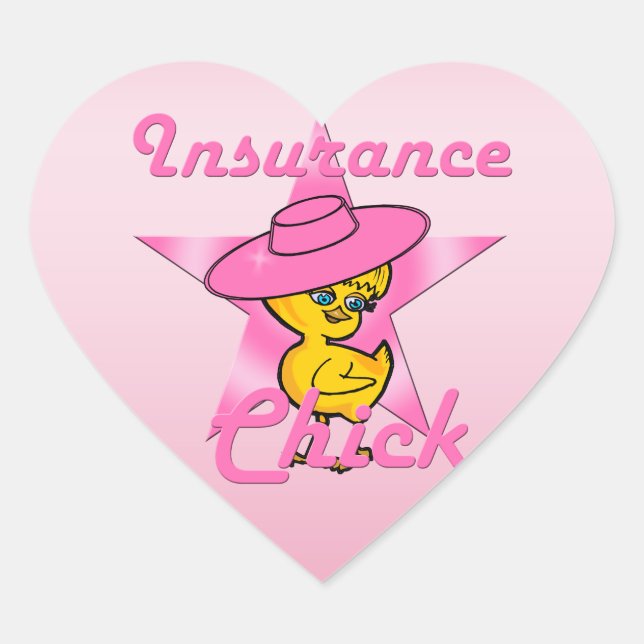 Sticker Cœur Insurance Chick #8 (Devant)