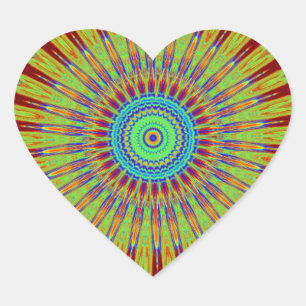 Sticker Cœur Iran tapis Africain ethnie tribale motif.jpg