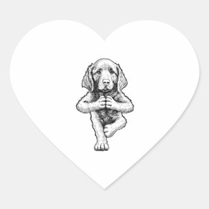 Sticker Cœur Irlandais Setter Yoga Chien Chien Chien Chien Chie