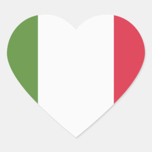 Sticker Cœur Italie Drapeau - emoji Twitter