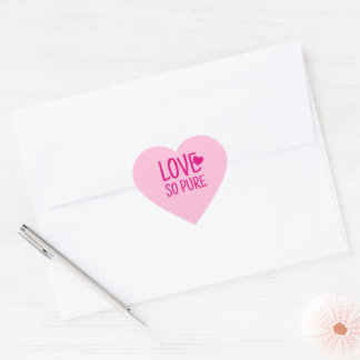 Sticker Cœur J'adore design de couple si pur 