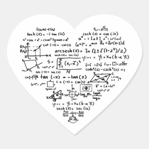 Sticker Cœur J'adore la science   Amateur de science mignon