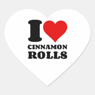 STICKER CŒUR J'ADORE LES ROLLES DE CINNAMON