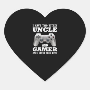 Sticker Cœur J'Ai Deux Titres Uncle Gamer Funny Gamer