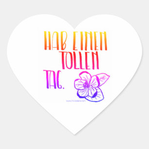 Sticker Cœur J'ai une super journée d'autocollant