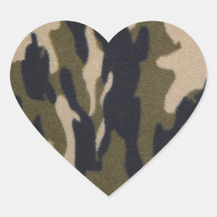 Sticker Cœur J'aime Camo !