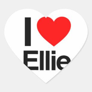 Sticker Cœur j'aime ellie