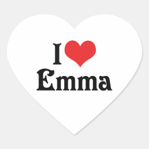 Sticker Cœur J'aime Emma