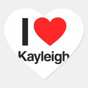 Sticker Cœur j'aime kayleigh
