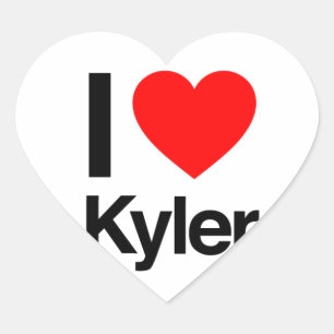 Sticker Cœur j'aime kyler