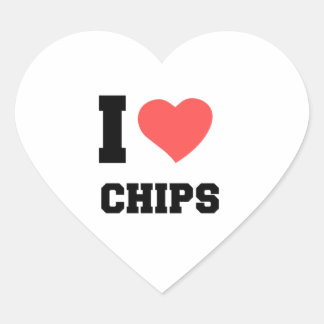 Sticker Cœur j'aime les puces