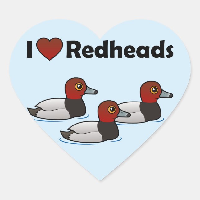 Sticker Cœur J'aime les roussettes (Devant)