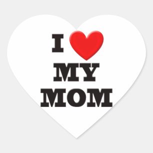 Sticker Cœur J'aime ma mère