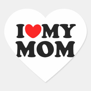 Sticker Cœur J'aime ma mère