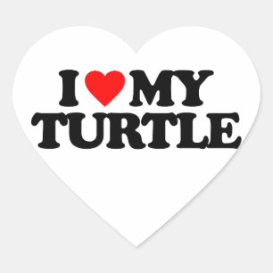 STICKER CŒUR J'AIME MA TORTLE