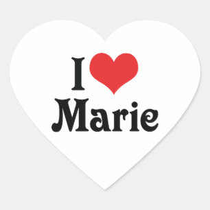 Sticker Cœur J'aime Marie