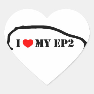 Sticker Cœur J'aime mon EP2