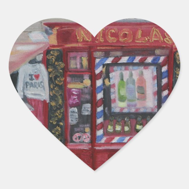 STICKER CŒUR J'AIME PARIS (Devant)