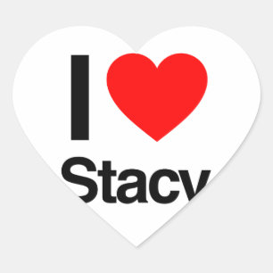 Sticker Cœur j'aime stacy