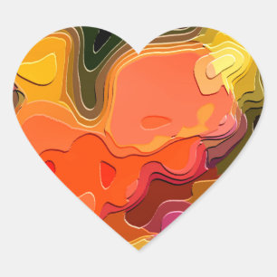 STICKER CŒUR JARDIN DES FLEURS