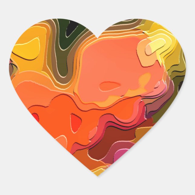 STICKER CŒUR JARDIN DES FLEURS (Devant)