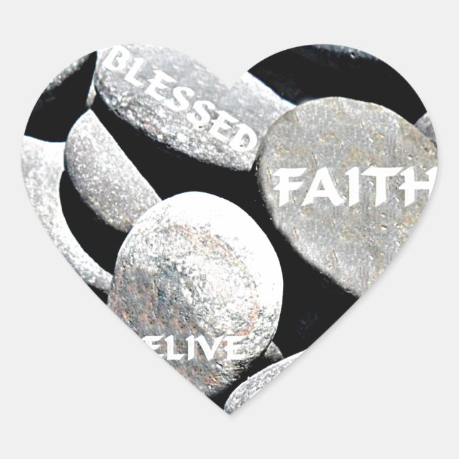 Sticker Cœur Je crois_ (Devant)