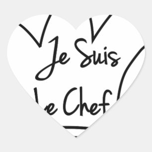 Sticker Cœur Je Suis Le Chef