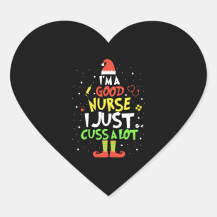 Sticker Cœur je suis une bonne infirmière, j'ai juste une infir