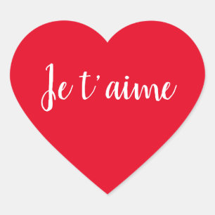 Sticker Cœur ❤️ Je t’aime Je t’aime Chic Coeur Français