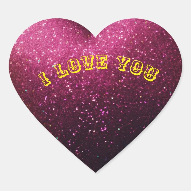 Sticker Cœur Je t'aime (Devant)