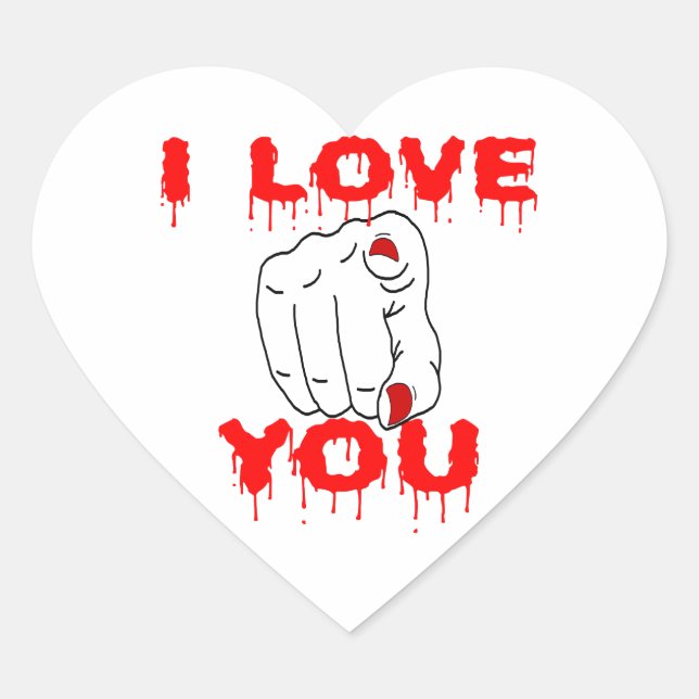 Sticker Cœur Je T'Aime (Devant)