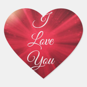 Sticker Cœur Je T'Aime Berry Burst