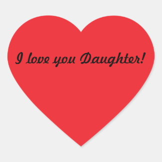 Sticker Cœur Je t'aime Fille !