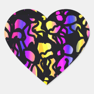 Sticker Cœur Jellyfish style Coque-Mate coque iphone Bagage Ta