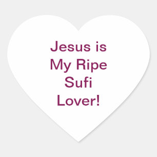 Sticker Cœur Jésus amant soufi Hankamer Artjunkhaus Amour cosmi