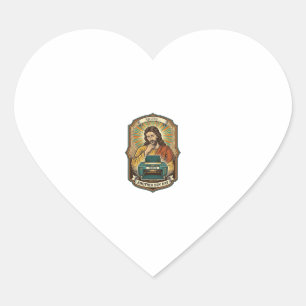 Sticker Cœur Jésus Bac à Papier de l'Imprimante Vide Travail de