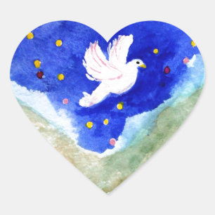 Sticker Cœur Jésus Baptême