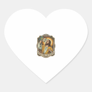 Sticker Cœur Jésus Sac Vide de Chips Tortilla Munchies Ivre Par