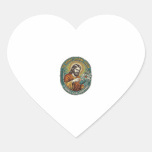 Sticker Cœur Jésus Souris Double Clic Cassée Bureau IT Tech