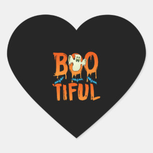 Sticker Cœur Joli Fantôme Bootiful Drôle Beau Pun